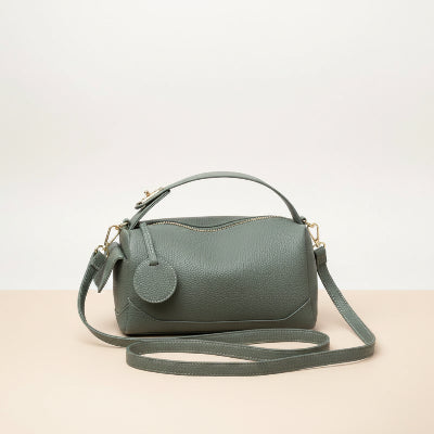 Sac à main bandoulière Élégance Boston coloris gris vert 