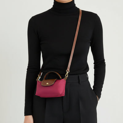 Sac à main femme bandoulière Raffiné Moderne en nylon et similicuir