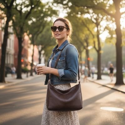 Sac à main femme bandoulière Style Intemporel porter à l'épaule