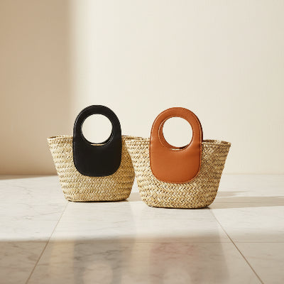 Sac à main femme bandoulière Paille Tressée