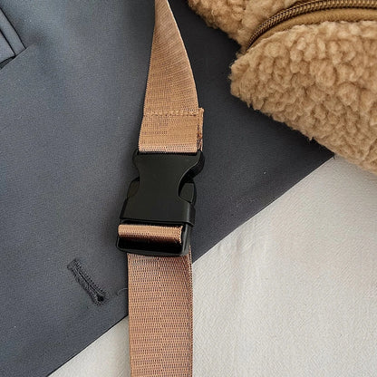 Boucle d'attache réglable sac banane sherpa avec système de fermeture sécurisé