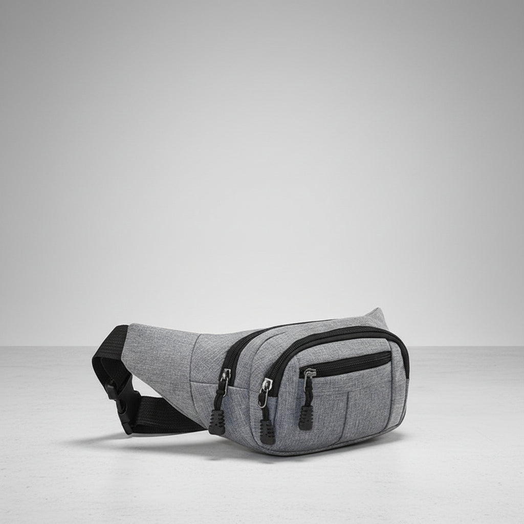 Sac banane Stylée et confort, de couleur gris clair