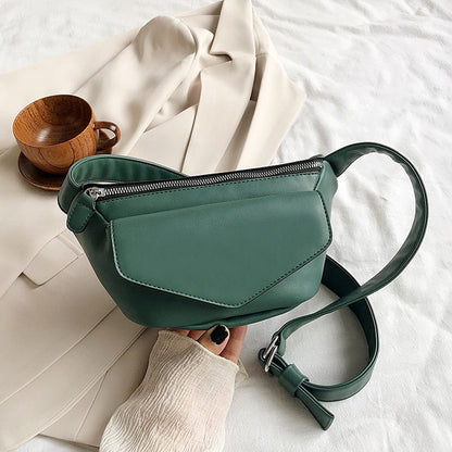 Sac banane couleur vert - modèle tendance urbain