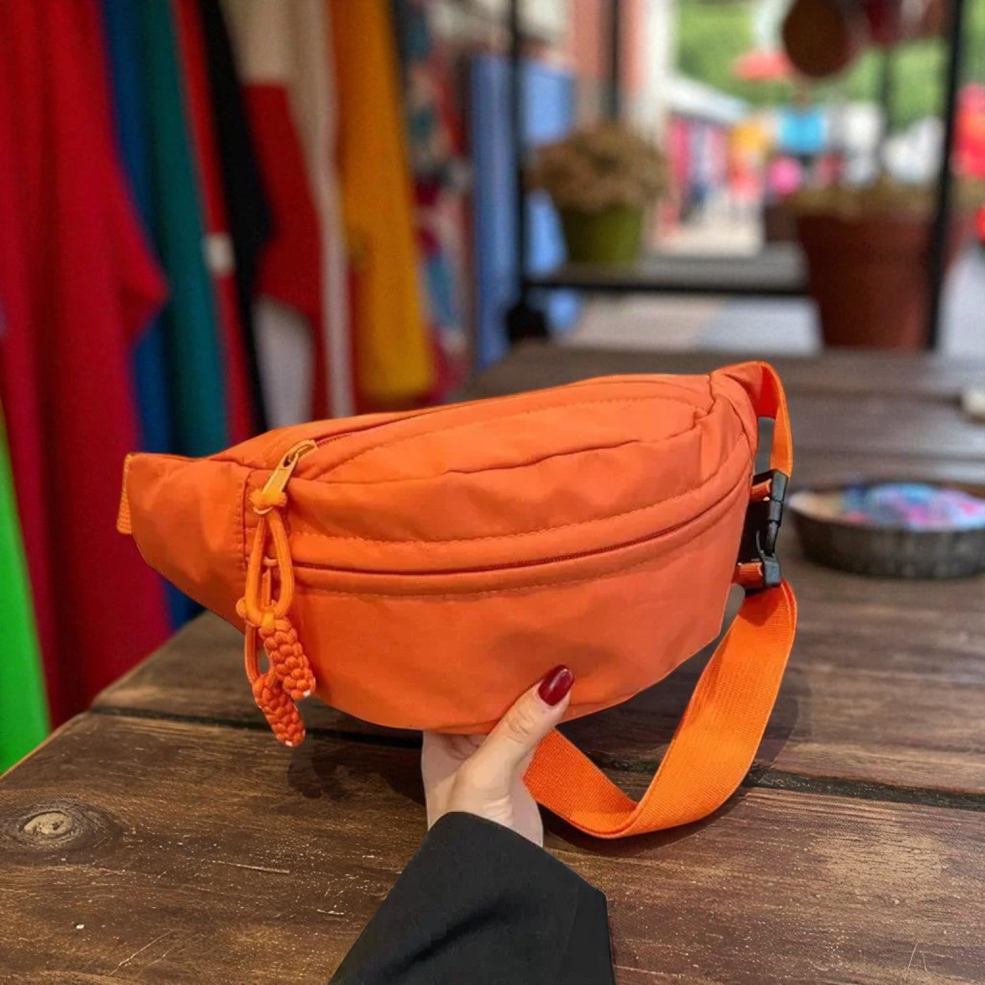 Sac Banane design compact, orange 