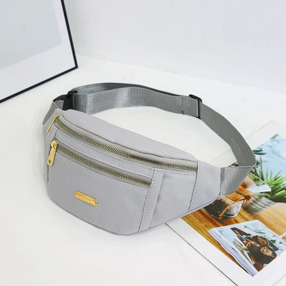 Sac banane femme Style Naturel, couleur gris clair