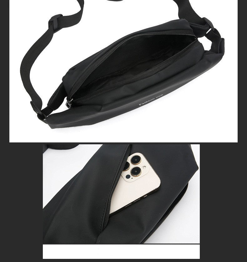 Sac banane homme avec compartiment et petite poche frontale