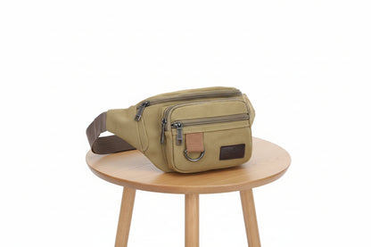 Sac banane homme​ couleur beige