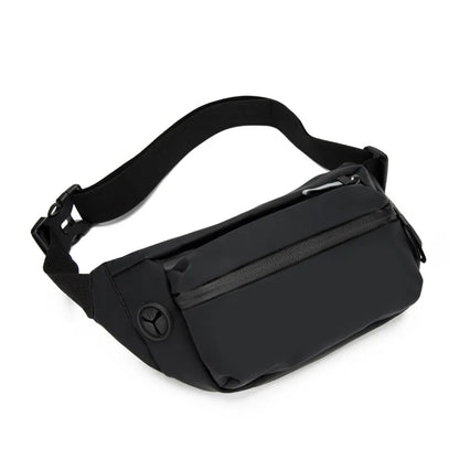 Sac banane homme Stylé et Imperméable de couleur noir