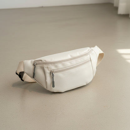 Sac banane homme Tendance et Pratique de couleur blanc