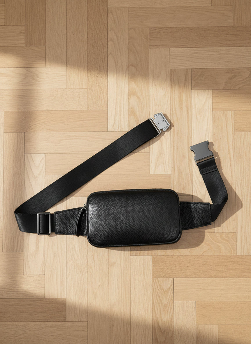 Sac banane homme Praticité en Cuir™ vue d'ensemble