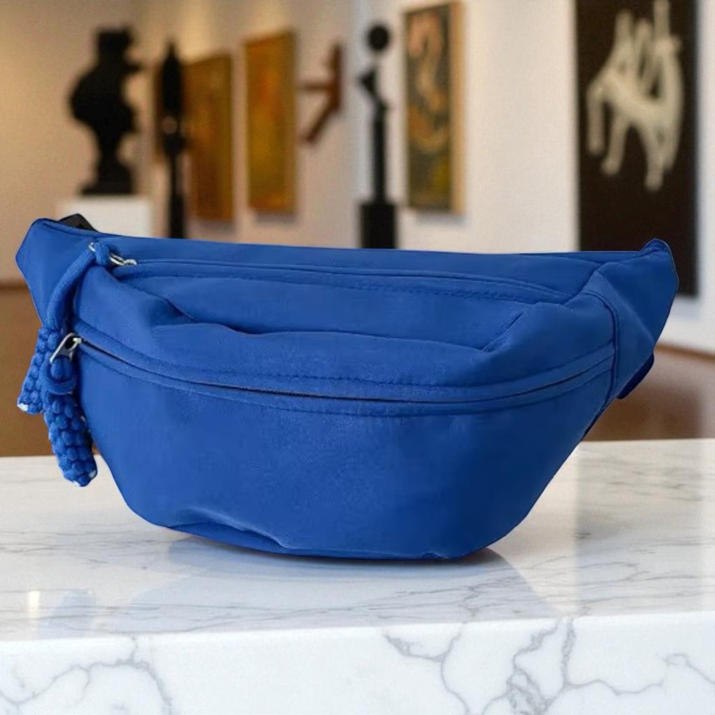 Sac Banane Nylon Résistant, bleu 