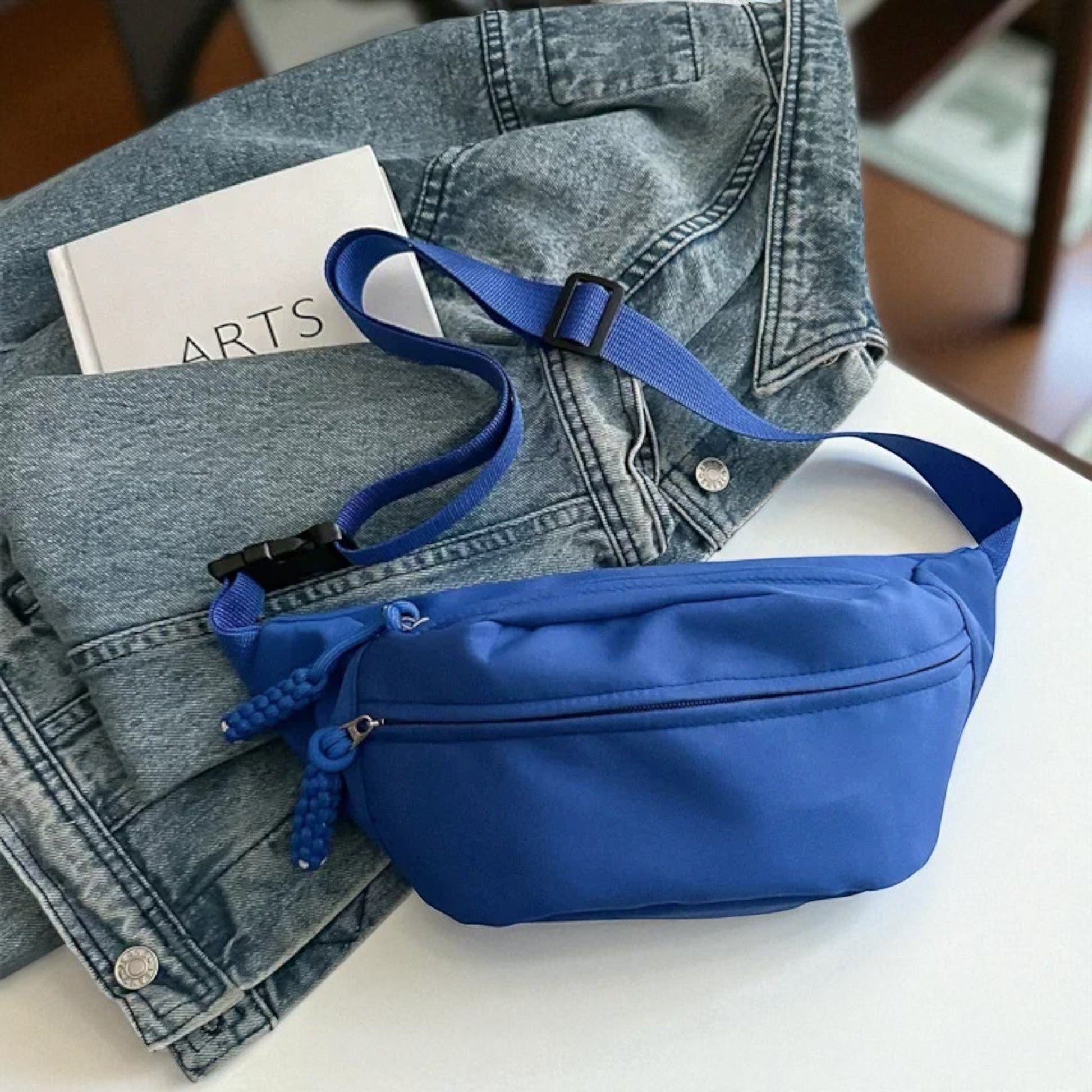Sac Banane - UrbanCrossBodyBag™ - Bleu - La PoPoche Urbaine