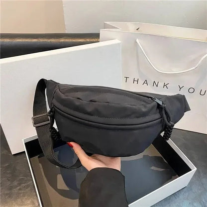 Sac Banane - UrbanCrossBodyBag™ - Noir - La PoPoche Urbaine