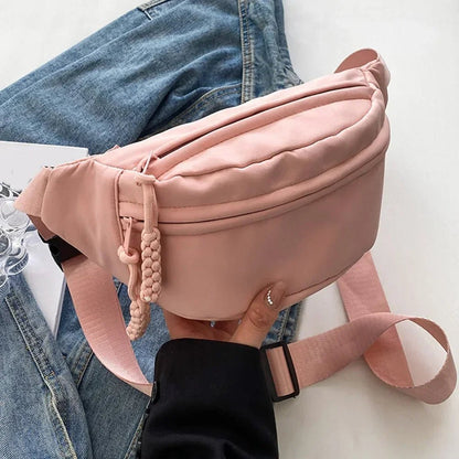 Sac Banane - UrbanCrossBodyBag™ - Rose - La PoPoche Urbaine