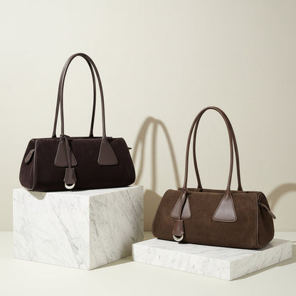 Sac bandoulière en cuir et daim 2 en 1