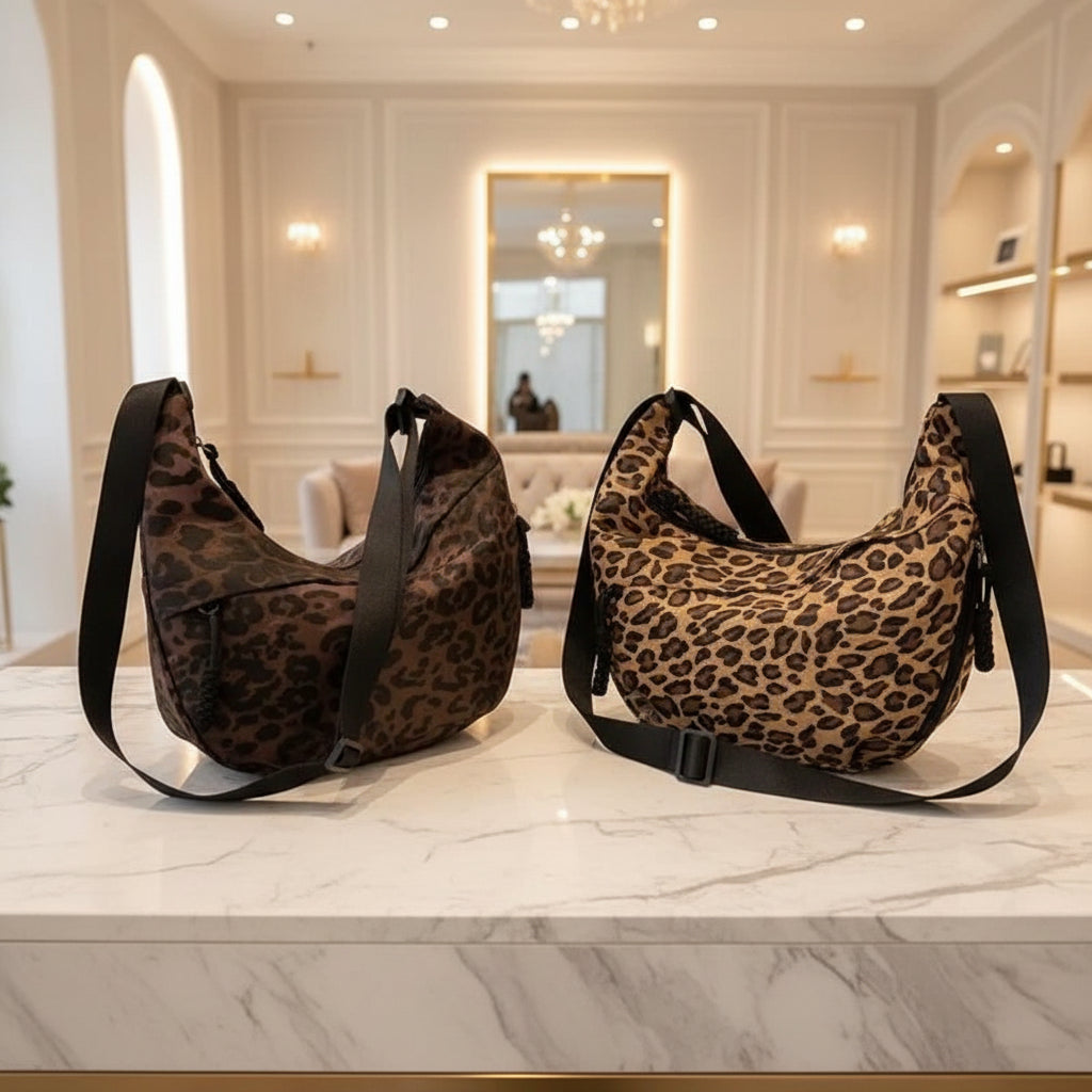 sac bandouliere femme motif léopard tendance, vue principale