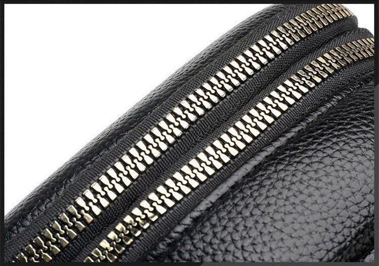 Fermeture éclair sécurisée du sac bandoulière