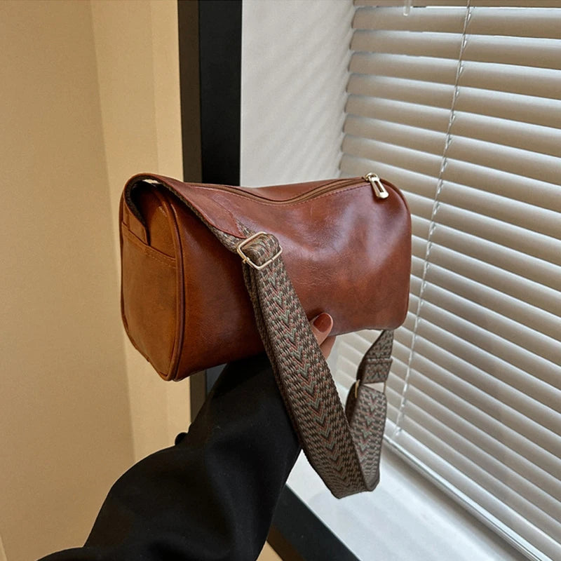 Sac bandoulière Style Vintage couleur marron