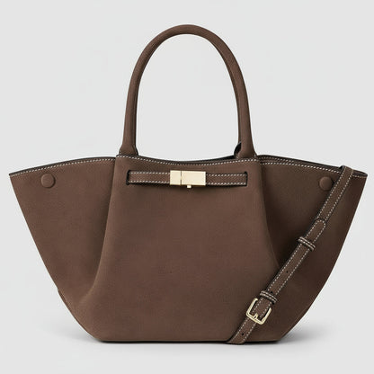Sac cabas en couleur chocolat chaleureux