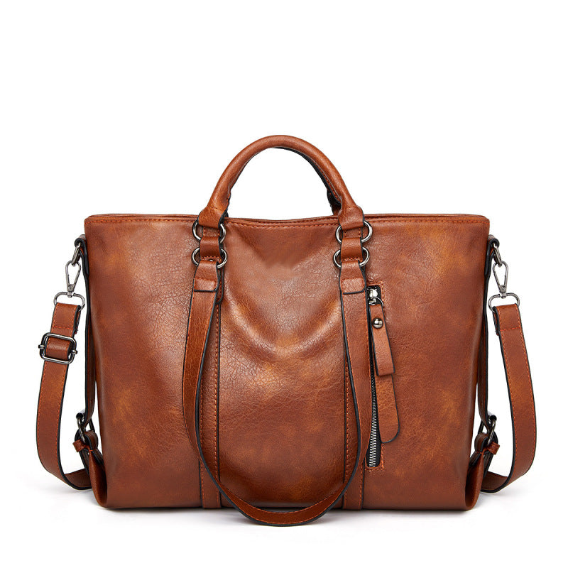 Sac cabas Élégance Quotidienne en coloris marron, style urbain élégant