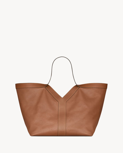 sac cabas cuir Élégance Femme Active de couleur marron
