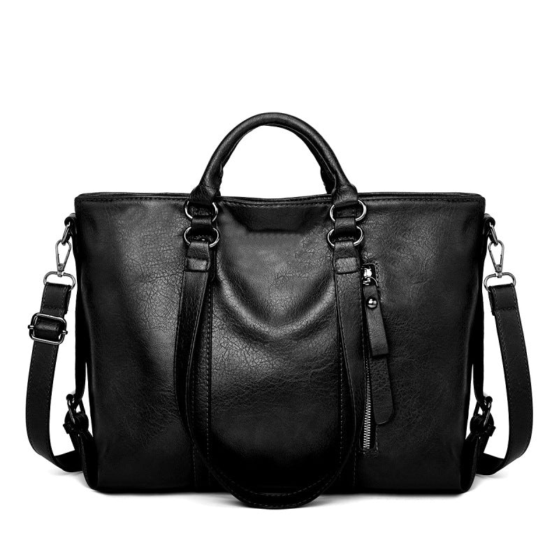 Sac cabas Élégance Quotidienne en coloris noir, design minimaliste
