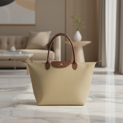 Sac cabas Élégance Moderne en coloris beige