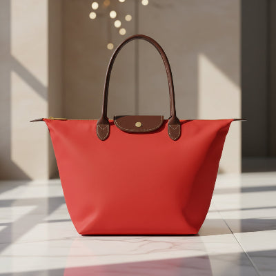 sac cabas élégance spacieux en couleur rouge