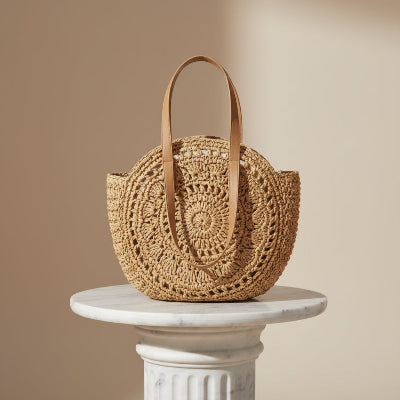 Sac Cabas Estival, matériau raphia, couleur naturel