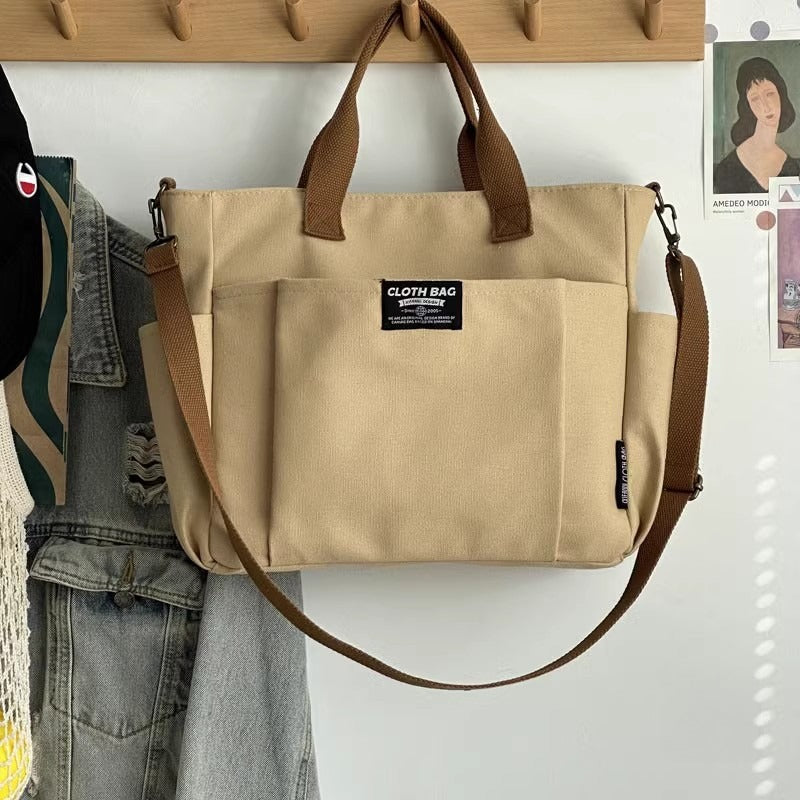 Sac cabas femme élégance pratique de couleur beige