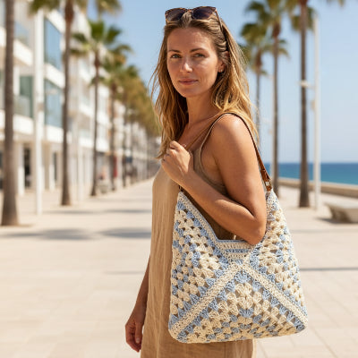 Sac cabas femme Tendance Estivale en crochet paille