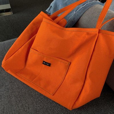 Sac cabas femme Tendance Orange en toile