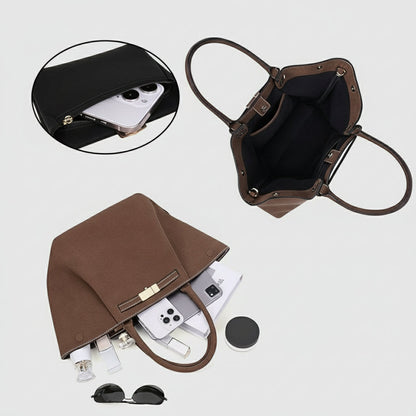 Intérieur du sac cabas avec compartiments