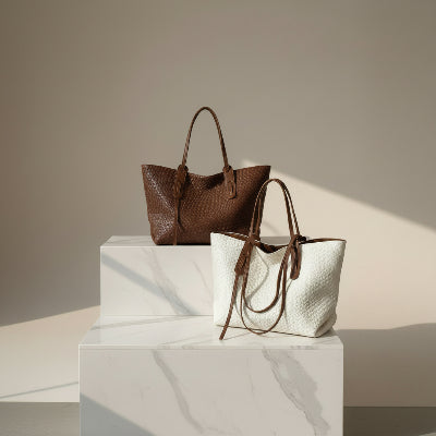 Sac Cabas Tressé Élégant deux coloris
