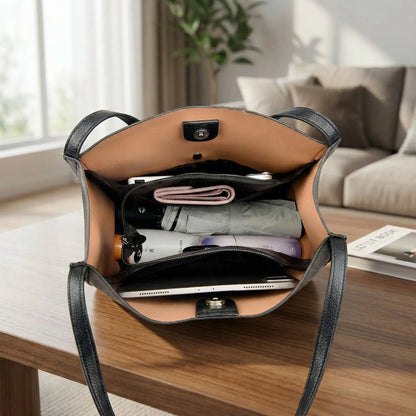 sacs cabas vue de l'intérieur, compartiment principal