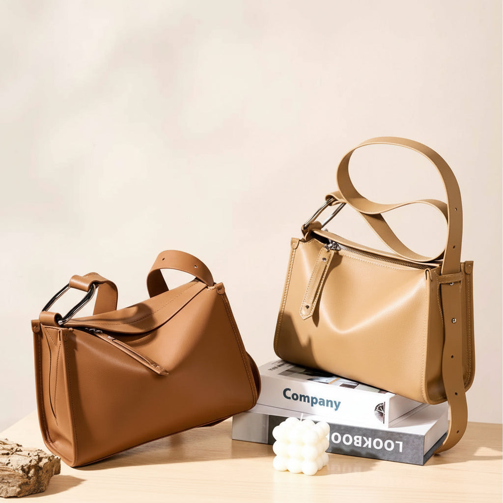 Sac en cuir en bandoulière élégance  intemporel