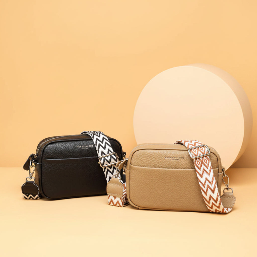 Sac en cuir en bandoulière  Élégance Sobre