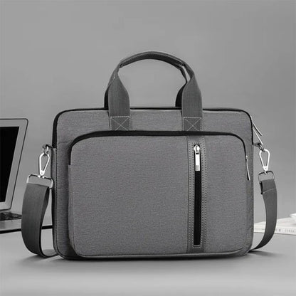 Sac ordinateur Élégance Pro, design sobre et épuré en coloris gris 