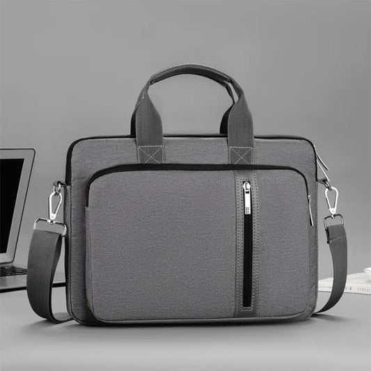 Sac ordinateur Élégance Pro, design sobre et épuré en coloris gris 