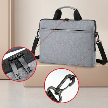 sac ordinateur détails fermetures éclair et attache à bandoulière