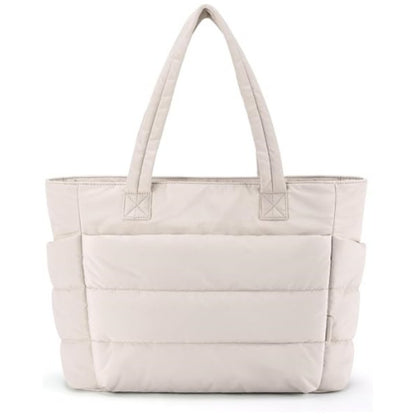  Sac ordinateur femme élégant couleur beige - Protection antichoc pour professionnelles