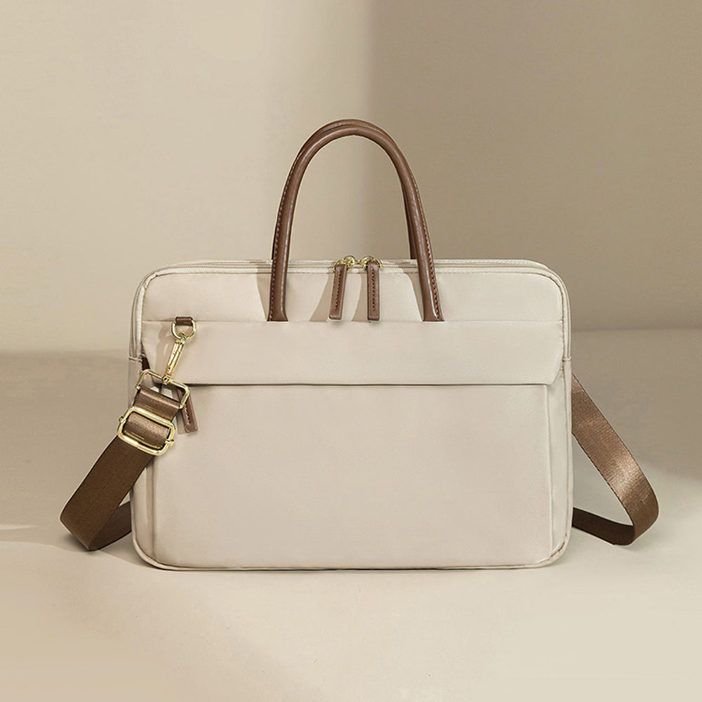 Sac ordinateur femme   Élégance Professionnelle, Beige / 13.3-14 pouces