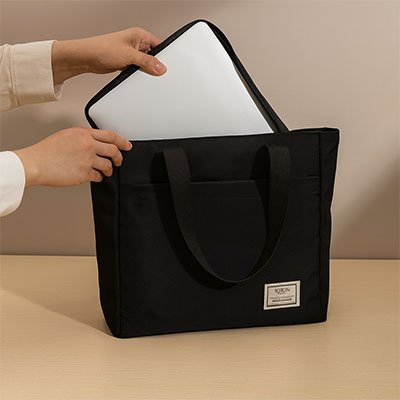 Sac ordinateur femme élégant noir