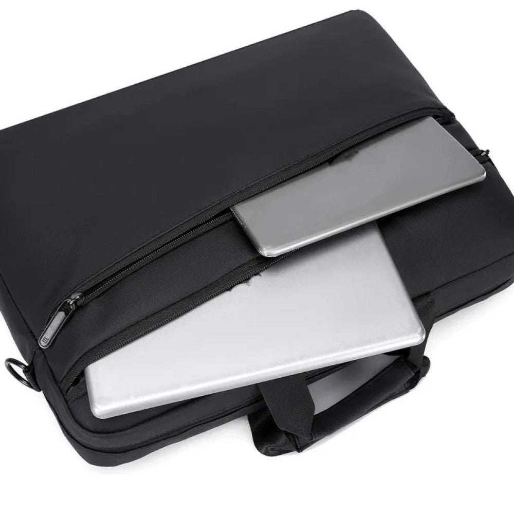 Sac ordinateur homme avec 2 poches frontales zippées pour organisation optimale