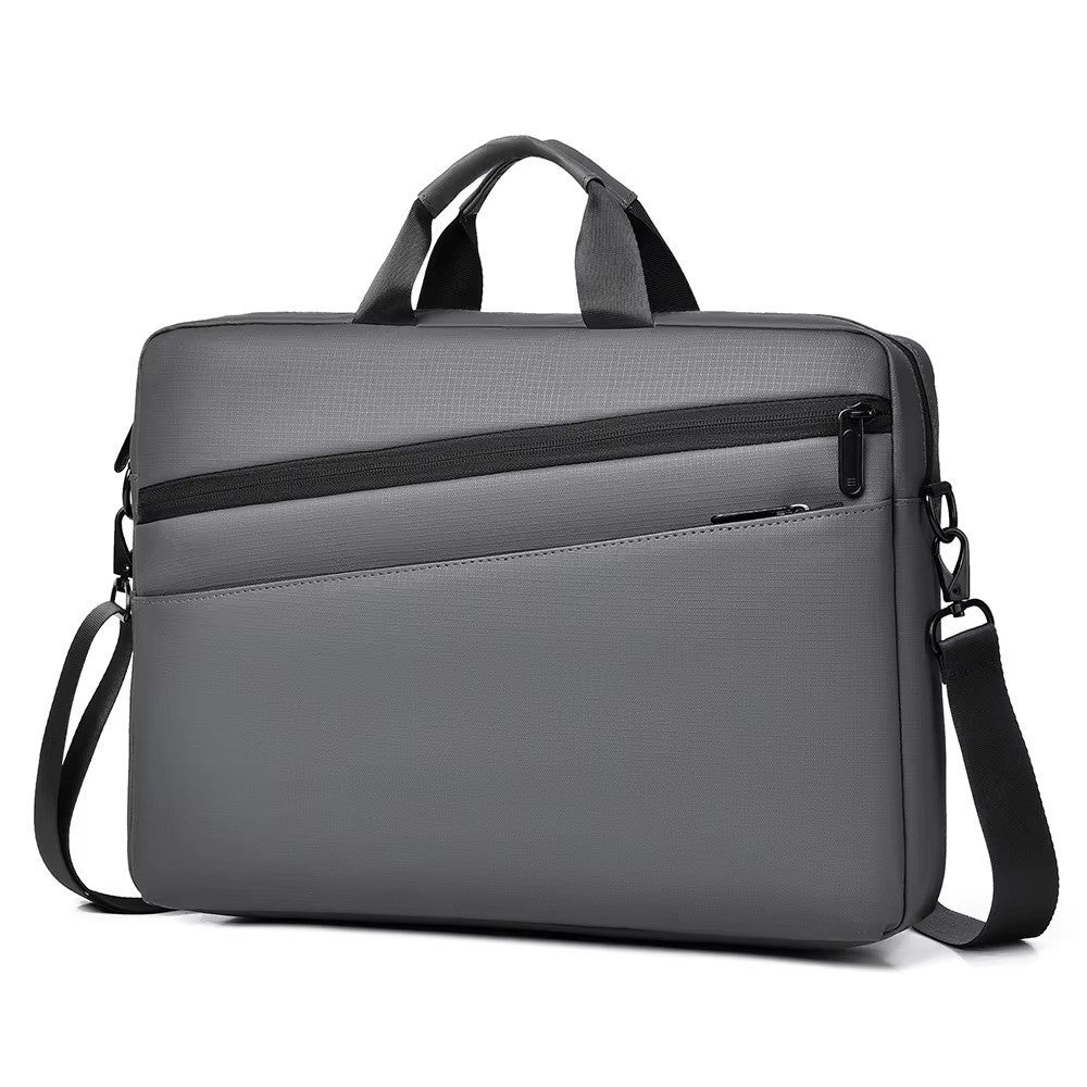Sac ordinateur homme couleur gris élégant et professionnel