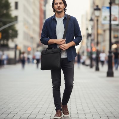 Sac ordinateur porté à l'épaule