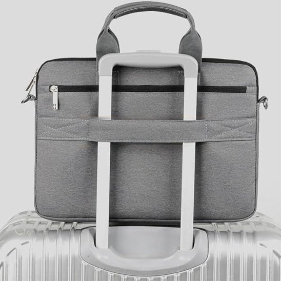 Sac ordinateur Sangle arrière permettant de glisser la sacoche sur la poignée de valise 