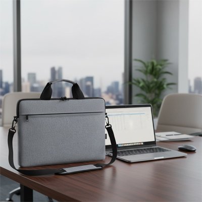 Sac ordinateur  tissu polyester résistant à l'eau avec finition mate