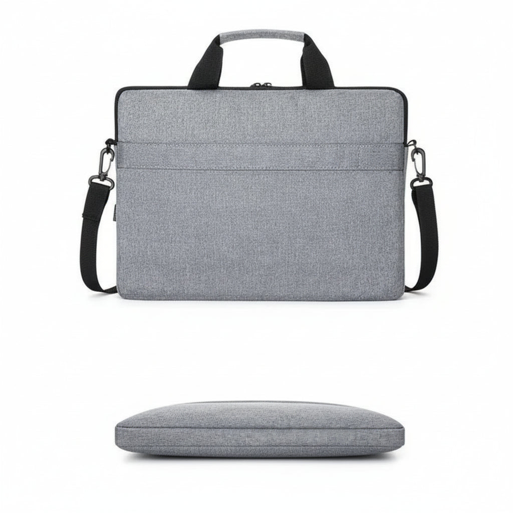 sac ordinateur vue arrière et son épaisseur