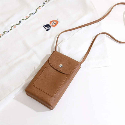 Sac téléphone coloris marron classique et intemporel